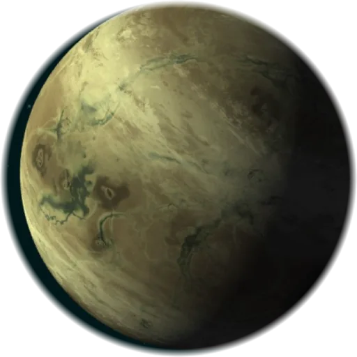 Render of a small terrestrial planet